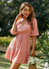 Boho Polka Dot Mini Dress Helena